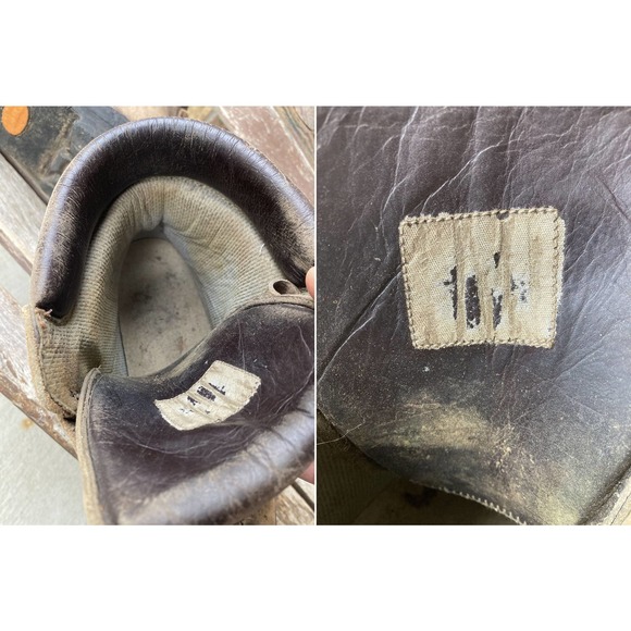 Size fits 10 Vintage Hiking Mountaineering Leather Boots - Picture 5 of 5